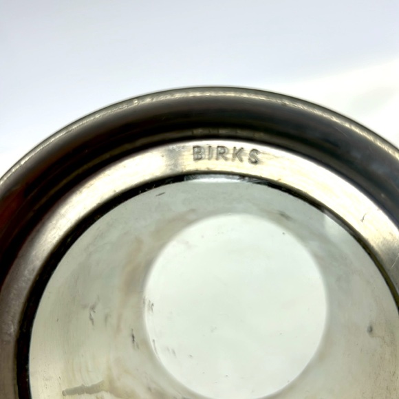 Vintage BIRKS pewter with glass bottom stein stamped made in England 2482 - Picture 5 of 7